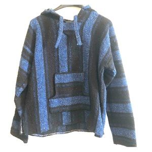 Hippie Pullover Hooded Knit Acrylic Jacket